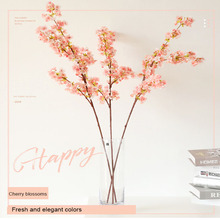 3pcs/lot Artificial flowers cherry blossom single branch silk fake flowers wedding decoration arch home decoration garden wall 2024 - buy cheap