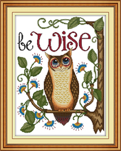 Owl 2 cross stitch kit aida 14ct 11ct count printed canvas stitches embroidery DIY handmade needlework 2024 - buy cheap