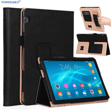 Funda de cuero PU para Huawei MediaPad T5 10, soporte de mano para Huawei T5 10, AGS2-L09/L03/W09/W19, funda para tableta de 10,1 pulgadas, + películas 2024 - compra barato