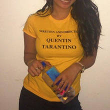 Забавная женская футболка с принтом Квентина Тарантино, забавная унисекс футболка с рисунком Tumblr, модная одежда, футболка 2024 - купить недорого