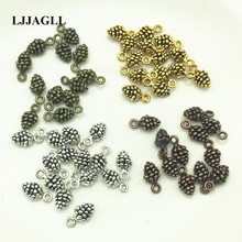 20Pcs/Lot 5*6*13mm Silver Cute Pine Cone Charm Filbert Bracelets Acorn Charms Pendant Christmas Jewelry Findings AZW015 2024 - buy cheap