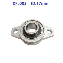 KFL003-rodamiento de aleación de Zinc de 17mm de diámetro, soporte de rodamiento de bloque de almohada de brida de 17mm para CNC FL003, 50 unidades/lote 2024 - compra barato