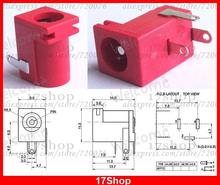 500 PCS Red 5.5mm X 2.1mm DC Socket 2.0 mm DC Plug PCB Panel Soldering DC-005B 2024 - buy cheap