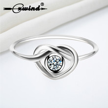 Женское кольцо Cxwind, романтичное ретро кольцо с луком и кристаллом циркония 2024 - купить недорого