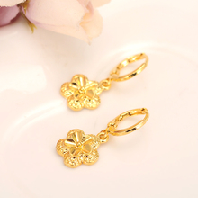 Brincos de joias douradas áfrica dubai árabe flor brinco para mulheres declaração de alta qualidade jóias para festa de casamento presente 2024 - compre barato