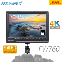 Feelworld FW760 Monitor 7 Inch IPS Full HD 1920x1200 4K-HDMI Camera Monitor for DSLR Monitoring For Nikon Sony Canon Camera 2024 - buy cheap