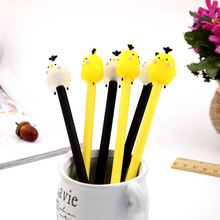 100 PCS creative cartoon chicken neuter pen black cute student fountain pen South Korea stationery pens for school tools 2024 - buy cheap