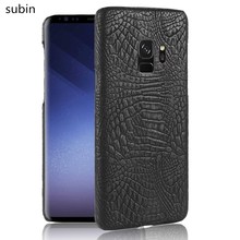 Новое поступление, чехол из кожи крокодила для Samsung Galaxy S9, роскошный чехол из крокодиловой кожи в стиле ретро, чехол для телефона 5,8 дюйма 2024 - купить недорого