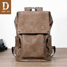 DIDE 2020 Cover Anti-theft USB Backpack Male Travel Waterproof Leather 14-15 inch Laptop Backpack Men Fashion Student School Bag 2024 - buy cheap