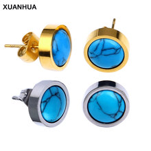 XUANHUA Stainless Steel Stud Earrings For Women Earrings Fashion Jewelry Gifts For Women Accessories Brincos 2024 - buy cheap