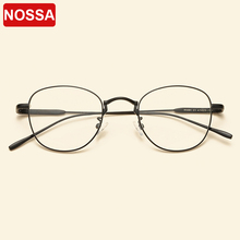 NOSSA New Fashion Metal Optical Glasses Frames Excellent Vintage Myopia Eyeglasses Students Trendy Prescription Eyewear Frames 2024 - buy cheap
