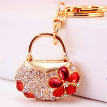 Chaveiro!Novelty Trinket Gift Charm Rhinestone Clover Bag Keychain Alloy Bolsos keyring Women Handbag Key Holder Jewelry R150 2024 - buy cheap