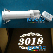 Custom 20W LED Hotel Room Numbers Design Projection Light Electric Advertising Signs Gobo Projector Wholesale and Shopdropping 2024 - buy cheap