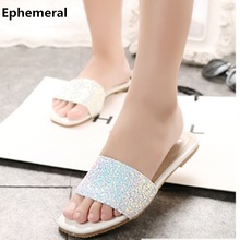 Indoor And Outdoor Flip Flops Flat Slippers Women Slides In Summer Open Toe Soft Insole Max Size 9 10 14 Cute Floor Footwear 2024 - buy cheap