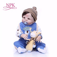 55cm Full Silicone Reborn Baby Doll Toys 22inch white skin bebe Realistic Newborn Babies Doll Lovely Birthday Gift Present 2024 - buy cheap