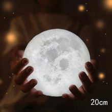 plastic 3D creative moon light with stand USB LED Magical Moon Night Light Moonlight Table Desk Energy saving Moon Lamp Gift 2024 - buy cheap