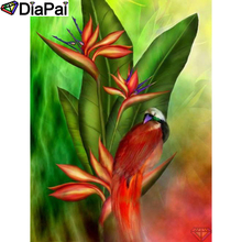 DIAPAI-pintura de diamante 5D DIY "pájaro Animal flor", cuadro completo cuadrado/redondo, bordado de diamantes de imitación, decoración del hogar, A25122 2024 - compra barato