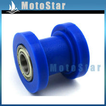 Tensor de rolo de corrente azul para bicicleta, 10mm, para 50cc-250cc, dirt pit bike ttr sr50 crf50 klx110 ssr pitsterpro gpx sdg, coolster bbr 2024 - compre barato