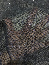 Azul oscuro de malla de red de encaje francoafricano con pegados azul oscuro de malla de brillo decoración bordado netos tela de encaje JRB-69521 2024 - compra barato
