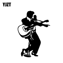 YJZT 9.7CM*13.8CM Elvis Presley Singing Car Sticker Vinyl Decals Black/Silver C3-0027 2024 - buy cheap