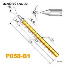 100pcs P058-B1 Dia 0.4mm Spring Test Probes Pogo Pin Length 15.0mm (Stroke Spring Froce:70g) 2024 - buy cheap