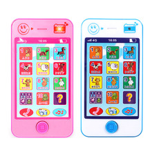 Brinquedo telefone infantil de idioma russo, brinquedo educacional com simulação de música para crianças 2024 - compre barato