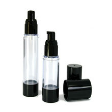 15ml 30ml 50ml Clear Airless Bottle with Black Pump Refillable Lotion and Gels Dispenser Travel Container 10pcs/lot P001 2024 - buy cheap