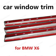 Oferta para decoración de ventana de coche BMW X6, accesorios para alféizar de coche, embellecedor de acero inoxidable sin columna 2024 - compra barato