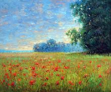 Oat Fields by Claude Monet Landscape Painting Oil on Canvas 100% Handmade Wall Painting for Living Room Home Decor 2024 - buy cheap