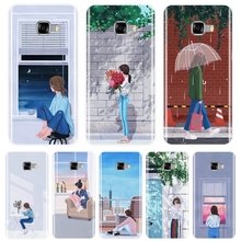 Capa tpu kpop menina japão desenho animado capa traseira para samsung galaxy c9 c7 c5 pro capa de silicone macio para samsung c5 c7 c8 2024 - compre barato