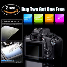2 PCS 9H Tempered Glass LCD Screen Protector for Canon 60D Canon 600D EOS M 3inch Camera LCD Screen Film 2024 - buy cheap