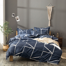 3pcs/2pcs Bedding Set Brief Geometric Lines Duvet Cover Pillowcase Home Textile Adult King Queen Size No Sheet No Fillers 2019 2024 - buy cheap