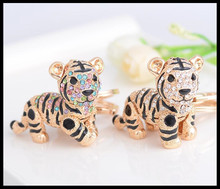 Fashion Creative Tiger KeyChain Girls Bag Ornaments Car Exquisite Gift Birthday Gift Party Favors Brand New 2024 - buy cheap