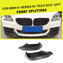 Carbon Fiber / FRP Car Front Bumper Lip Splitters Flaps Cupwings for BMW 6 Series F06 F12 F13 M tech M sport 2012 - 2016 Spoiler 2024 - buy cheap