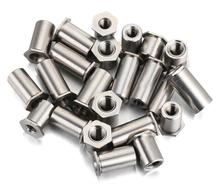 10pcs M5 stainless steel through hole pressure riveting studs nut column furniture decoration 5mm-20mm length 2024 - buy cheap