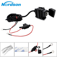 Nordson-cargador USB de 12V para motocicleta, adaptador de corriente para Moto, ATV, Dual, resistente al agua 2024 - compra barato