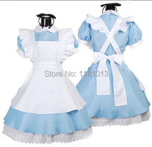 Alice in Wonderland Costume Halloween Adult Women Girls lolita cosplay maid outfit Blue / Black / Pink Fancy Dress 2024 - buy cheap
