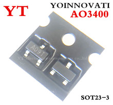 3000cs/ lot AO3400 3400 A09T SOT-23 триодный транзистор 2024 - купить недорого