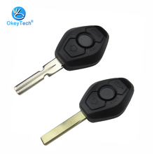OkeyTech Key Shell Cover Case for Bmw Uncut Blank HU92 HU58 Blade 3 Button Transponder Key for Bmw X3 X5 Z3 Z4 1/3/5/7 Series 2024 - buy cheap