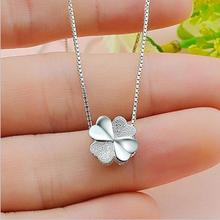LUKENI Lucky Clover Pendant Necklace For Women Accessories Trendy 925 Sterling Silver Necklace Lady Female Festival Jewelry Hot 2024 - buy cheap