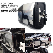 For BMW R1200GS ADV GSA R1250GS LC Adventure 2013-ON Alloy ABS Box Toolbox 4.2 Liters Tool Box Left Side Bracket 2024 - buy cheap