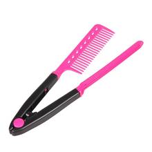 1 pc Women V Type Hair Straightener Comb Folding Hair Sort Out Anti-static Combs Modeling Salon Hairdresser Comb Styling Tool 2024 - buy cheap