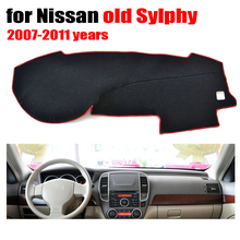 Автомобильный коврик RKAC для приборной панели для Nissan Old SYLPHY 2007-2011 лет, левый руль, коврик для приборной панели, крышки для приборной панели, автомобильные аксессуары 2024 - купить недорого