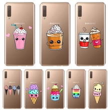 Back Cover For Samsung Galaxy A3 A5 2016 2017 A6 A7 A8 2018 Ice Cream Drink Silicone Soft Phone Case For Samsung A6 A8 Plus 2018 2024 - buy cheap