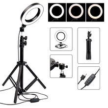 YouTube Photography Ring Light Led phone video light photo stand Ring selfie light Ring Lamp With Tripod photo studio 2024 - buy cheap