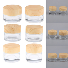 6pcs Glass Bottle Cosmetic Makeup Jar Cream Lip Balm Containers 5g/10g/15g 2024 - buy cheap