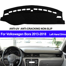 TAIJS Car Dashboard Cover Dash Mat Dash Pad DashMat Carpet ANti-UV NON-Slip For Volkswagen Bora 2013 2014 2015 2016 2017 2018 2024 - buy cheap