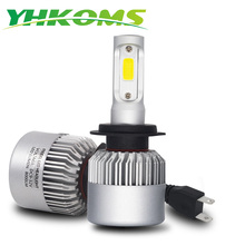 Yhkoms-lâmpada de led para farol de carro, 2 peças, h7, h4, h8, h11, 9005, 9006, hb3, hb4, h1, h3, h9, 880, 881, h27, 9004, h13, 9007 k, 12v 2024 - compre barato