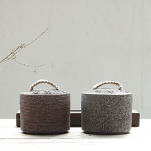 Balança de ferro esmalte pote de chá japonês clássico kung fu conjunto de chá feito à mão recipientes de armazenamento 2024 - compre barato