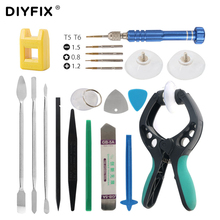 DIYFIX-Kit de herramientas de reparación 20 en 1, alicates de apertura de pantalla LCD de Smartphone, juego de Spudger de palanca de Metal para teléfono móvil, tableta, portátil y PC 2024 - compra barato